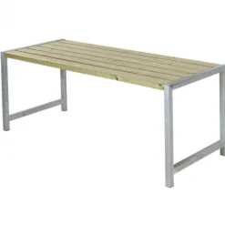 Outlet Plus Danmark Planken tafel vuren geimpregneerd - Plankesaet 77 x 186 x 72 cm