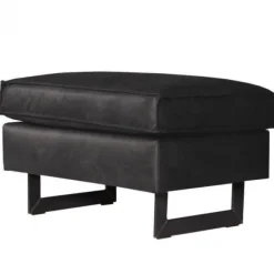 Sale HomingXL Poef - Riverdance - leer Colorado antraciet 01