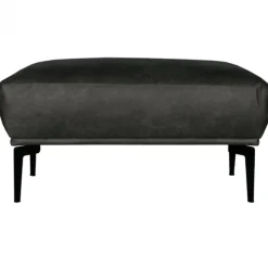 Hot HomingXL Poef - Tulp - leer Colorado antraciet 01