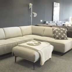 Discount HomingXL Poef - Tulp - stof Sorro lichtgrijs 90