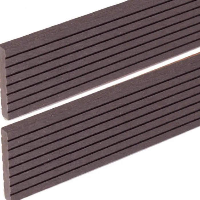 New DuoWood Randafwerking recht Steengrijs / Lava (2,2 mtr)