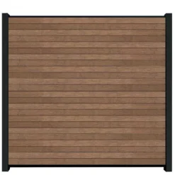 Sale C-Wood Rhombus zelfbouw - Lamel composiet - Rhombus Triple bruin gevlamd - 180 x 15 cm (6 stuks)