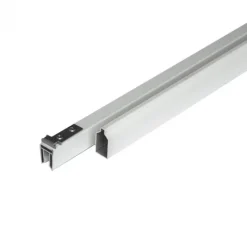 Discount C-Wood Rhombus zelfbouwset - Onder- en bovenregel aluminium - wit 2 x 4 x 180 cm