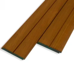 Clearance Smaragd Rhombusprofiel Hardhout Thermo Okoume double 1,9 x 12,3 cm