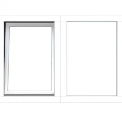 Discount TrendHout RKC Meranti wit - vast + draai/kiep RD - 154,8 x 107,4 cm