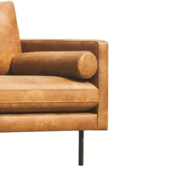 Clearance HomingXL Rolkussens Daisy - leer Colorado cognac 03 (2 stuks)