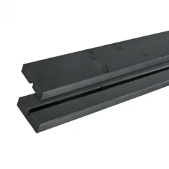 New Plus Danmark Rugleuning vuren gegrond zwart - 118 cm