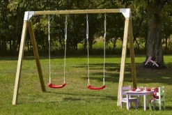 New Plus Danmark Schommelframe vuren geimpregneerd - Cubic inclusief grondankers