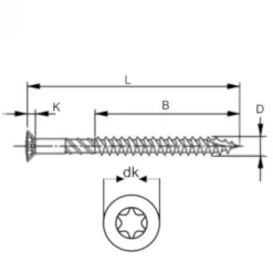 New HomingXL Schroeven 5 x 40 - RVS (inox) TX (100 stuks)