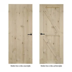 Austria Schuifdeur - Cabana Roble - Dos links - Onbehandeld eiken toplaag