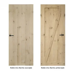 Hot Austria Schuifdeur - Cabana Roble - Uno rechts - Onbehandeld eiken toplaag