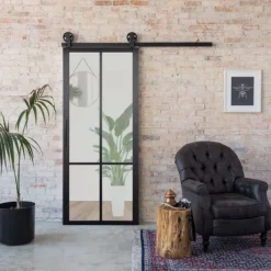 New Austria Schuifdeur - Nero Legno - Brescia Tinto - Voorbehandeld zwart