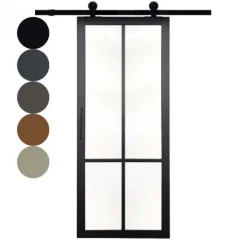 Sale Austria Schuifdeur - Nero Legno - Brescia - Hoogwaardig voorgelakt zwart