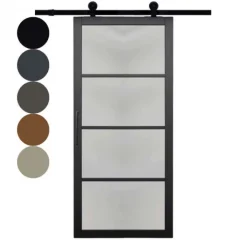 Outlet Austria Schuifdeur - Nero Legno - Chiari Tinto - Hoogwaardig voorgelakt zwart