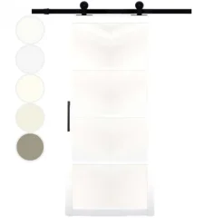 Austria Schuifdeur - Nero Legno - Chiari - Voorbehandeld wit