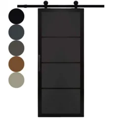 New Austria Schuifdeur - Nero Legno - Desio - Hoogwaardig voorgelakt zwart