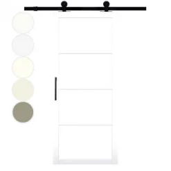 Hot Austria Schuifdeur - Nero Legno - Desio - Voorbehandeld wit