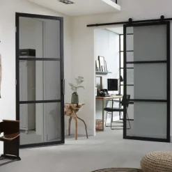 Hot Austria Schuifdeur - Nero Legno - Genova Tinto - Hoogwaardig voorgelakt zwart