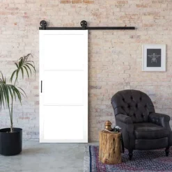 Hot Austria Schuifdeur - Nero Legno - Livorno - Voorbehandeld wit