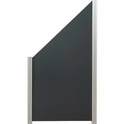 Sale Elephant Schutting aluminium composiet schuin donkergrijs 90 x 180/97 cm