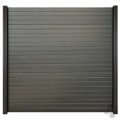 Online Elephant Schutting aluminium Dark Line Rhombus antraciet (180 x 180 cm)