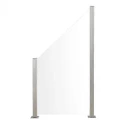 Discount Elephant Schutting blank glas smal 90 x 180/97 cm