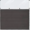 Online Plus Danmark Schutting composiet & helder glas in stalen frame - Futura recht antraciet