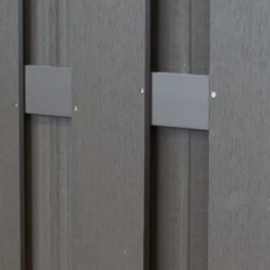 Online C-Wood Schutting composiet Bari antraciet met antraciet aluminium frame (180 x 180 cm)