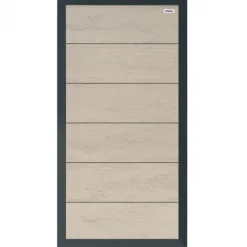 Elephant Schutting composiet Forte betongrijs met antraciet aluminium kader (90 x 180 cm)