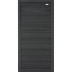 Sale Elephant Schutting composiet Forte antraciet met antraciet aluminium kader (90 x 180 cm)