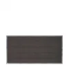 Sale Plus Danmark Schutting composiet in stalen frame - Futura recht antraciet (180 x 91 cm)