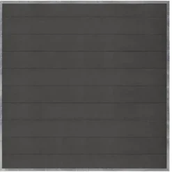 Best Plus Danmark Schutting composiet in stalen frame - Futura recht antraciet (180 x 180 cm)