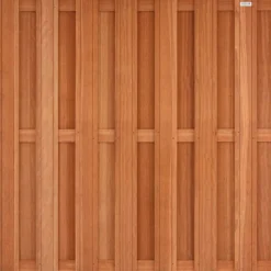 Outlet Elephant Schutting hardhout kempas Timber recht 14L (180 x 180 cm) v-groef schermdikte 3,9 cm