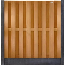 Sale Elephant Schutting hardhout keruing Timber recht 15L rvs (180 x 180 cm) v-groef schermdikte 3,9 cm