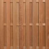 Discount Smaragd Schutting hardhout keruing Robuust recht 15L (180 x 180 cm) v-groef schermdikte 4,2 cm