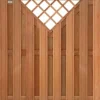 Best Elephant Schutting hardhout Keruing Timber recht met v- trellis 15L (180 x 180 cm) v-groef schermdikte 3,9 cm