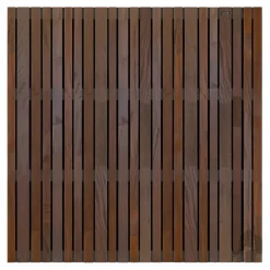 Best Elephant Schutting hardhout mix Stripes Black gevingerlast bruin-zwart (180 x 180 cm) dikte 4,5 cm