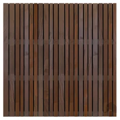 Best Elephant Schutting hardhout mix Stripes Black gevingerlast bruin-zwart (180 x 180 cm) dikte 4,5 cm