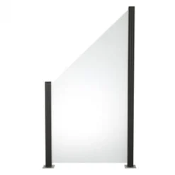 Outlet Elephant Schutting mat glas smal links 90 x 180/97 cm