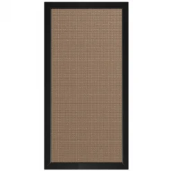 Discount C-Wood Schutting Sereno Textileen Sahara Weave - Zwart aluminium kader (180 x 90 cm)