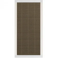 Discount C-Wood Schutting Sereno Textileen Mocha Weave - Wit aluminium kader (180 x 90 cm)