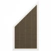 Sale C-Wood Schutting Sereno Textileen Mocha Weave - Wit aluminium kader (90 x 180/93 cm)