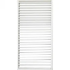 Best Elephant Schutting shutter hardhout keruing met verstelbare lamellen wit (90 x 180 cm) schermdikte 6,8 cm