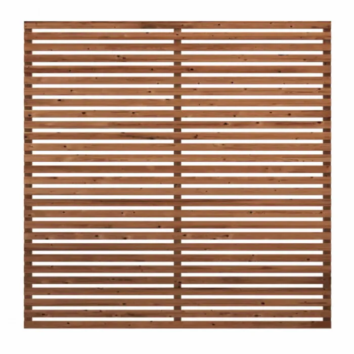 Online Plus Danmark Schutting Thermowood - Tokyo louvre recht (180 x 180 cm)