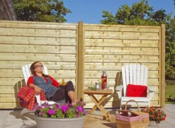 Best Plus Danmark Schutting vuren - Bergen recht groen geimpregneerd (180 x 150 cm)