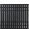 Online Plus Danmark Schutting vuren - Rustik recht zwart (180 x 158 cm) ruw
