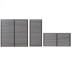 Clearance Plus Danmark Schutting vuren - serie Tokyo - louvre recht zwart