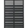 New Plus Danmark Schutting vuren - Silence louvre recht zwart (120 x 170 cm)