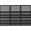 Clearance Plus Danmark Schutting vuren - Silence louvre recht zwart (176 x 110 cm)
