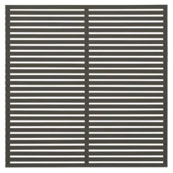 Hot Plus Danmark Schutting vuren - Tokyo louvre recht ombergrijs (180 x 180 cm)